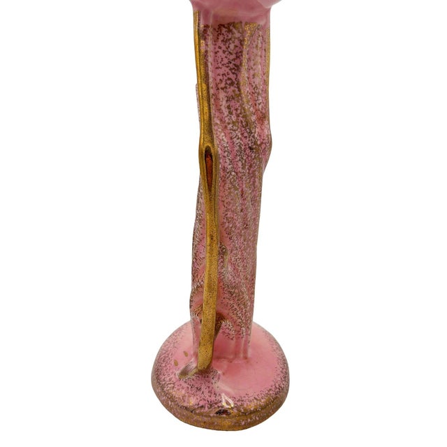 1980s Large Hawaiian Pottery Ceramic Long-Legged Flamingo Figurine by Found Memories For Sale - Image 9 of 11