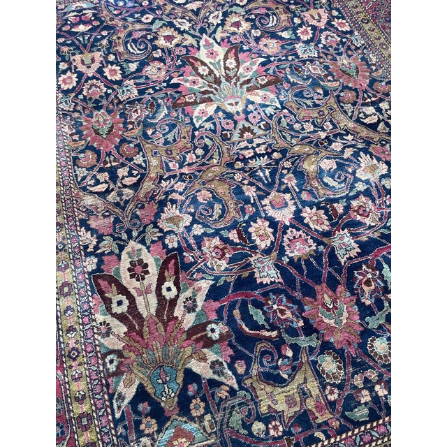 Decorative Antique Northeast Khorassan-Mashad Palmettes Rug 8.6 x 11 For Sale - Image 18 of 18