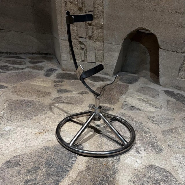 1970s Vintage Chrome Saxaphone Holder Music Stand For Sale - Image 4 of 5