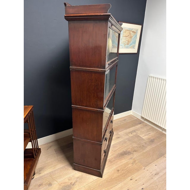 Antique Bookcase in Teak, 1880 For Sale - Image 9 of 16