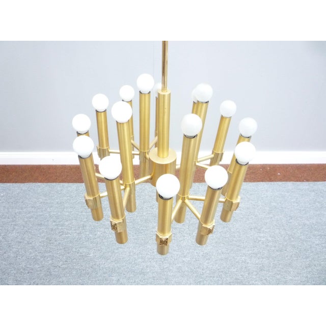 Hollywood Regency Chandelier by Angelo Brotto for Esperia, 1960s For Sale - Image 3 of 15