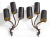 Riccardo Scarpa Bronze Sconces & Shades, Wall Lights Art Deco Italy 1950 - Pair For Sale - Image 12 of 13