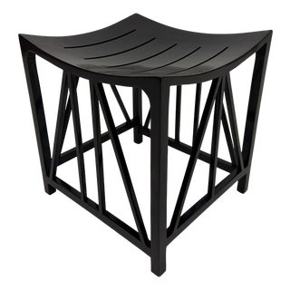 Black Thebes Style Stool, 1990s For Sale