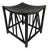 Black Thebes Style Stool, 1990s For Sale