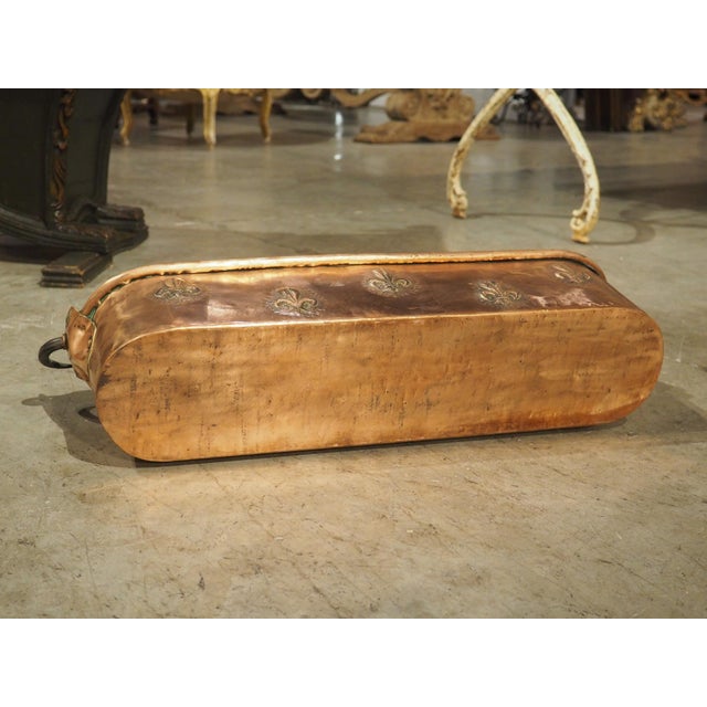 Circa 1900 French Double Lion Passant and Fleur De Lys Copper Poissonnière For Sale - Image 11 of 18