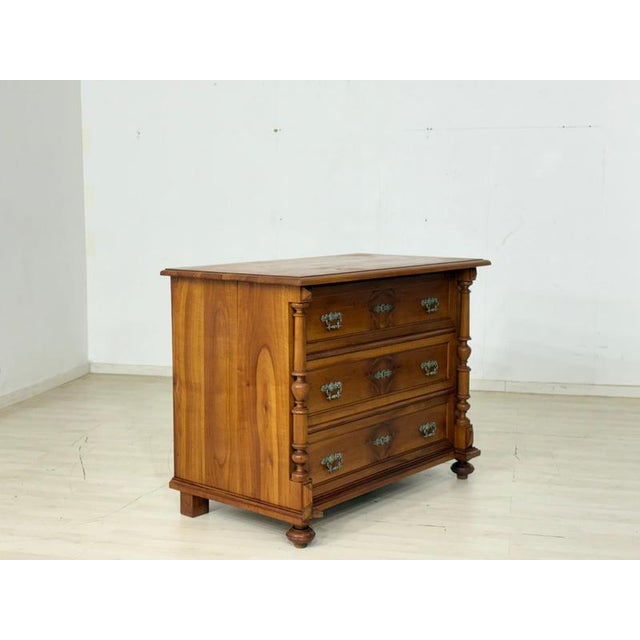Brown Antique Gründerzeit Chest of Drawers, 1880s For Sale - Image 8 of 11