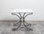 Mid 20th Century French Midcentury Steel and Bronze Console Table with White Veined Marble Top For Sale - Image 5 of 12
