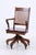Antique Wooden Swivel Office Chair For Sale - Image 4 of 15