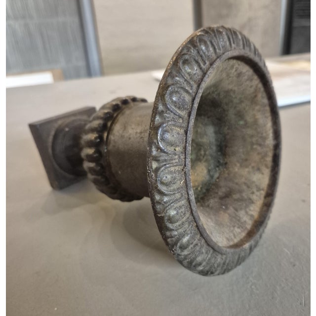 Medici Cast Iron Vases, 1900, Set of 3 For Sale - Image 9 of 10