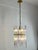 Metal Vintage Italian Chandelier in Brass and Murano Glass, 1960s For Sale - Image 7 of 14