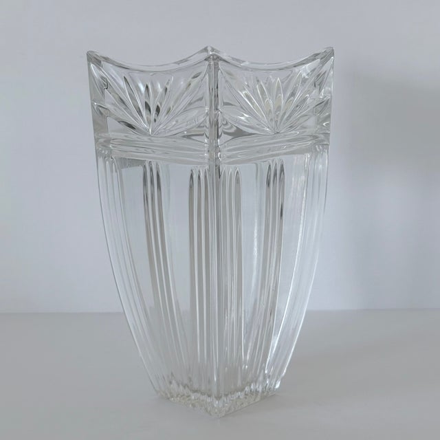 Glass Marquis Vase, Waterford Cut Crystal; Odyssey 8" Vase; Germany For Sale - Image 7 of 17