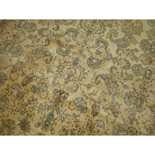Late 20th Century Zabihi Collection Traditional Floral Persian Kirman Room Size Rug - 7'3" x 10'2" For Sale - Image 4 of 18