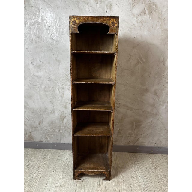Wood Art Deco Brown Wooden Etagère, 1925 For Sale - Image 7 of 14