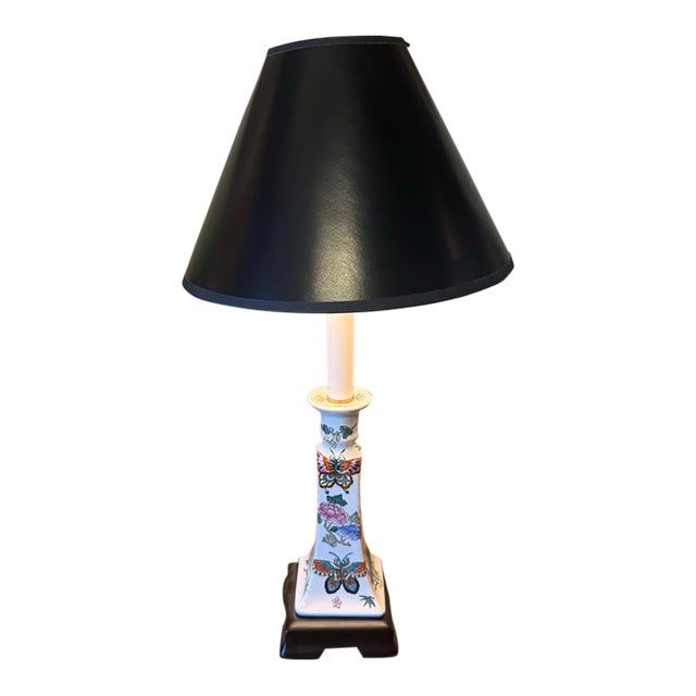 Vintage Chinoiserrie Style Desk Lamp For Sale