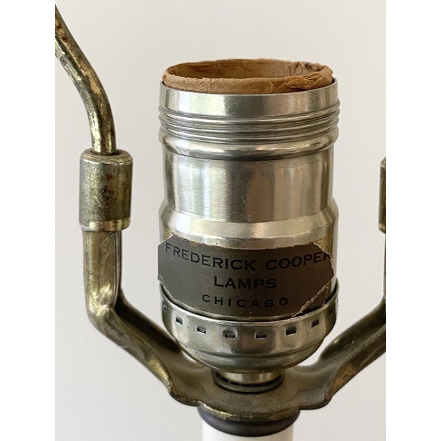 Frederick Cooper Vintage Frederick Cooper 25” Brass Candlestick Table Lamp For Sale - Image 4 of 5