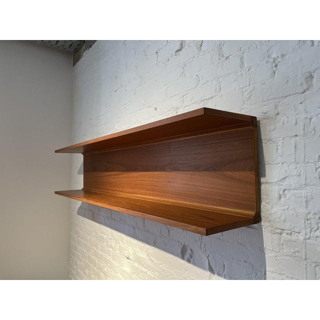 Modern Floating Wall Shelf in Teak from Pedersen & Hansen, 1960s For Sale - Image 3 of 13