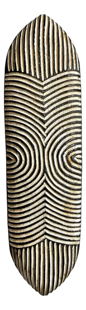 Vintage Zulu Tribal Elongated Shield