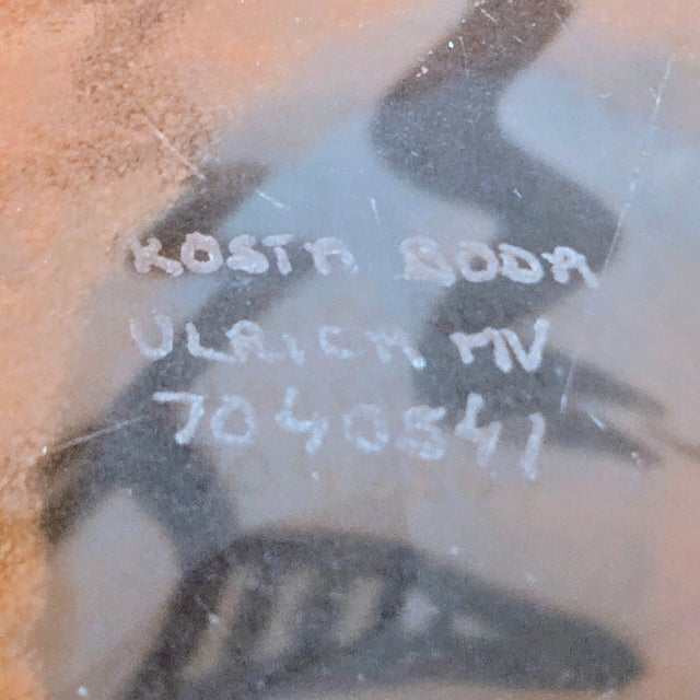 Kosta Boda Caramba “Adam & Eve” Snake Motif Orange Art Glass Vase by Ulrica Hydman‑Vallien, Large For Sale - Image 13 of 13