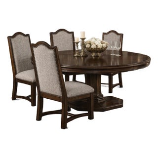 A.r.t. Furniture Egerton Traditional Pedestal Dining Set & Credenza - 9 Pieces For Sale
