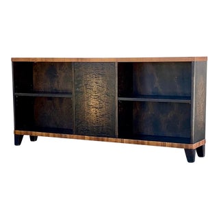 Swedish Art Moderne Bookcase in Birchwood With Rosewood Banding, Circa 1940 For Sale