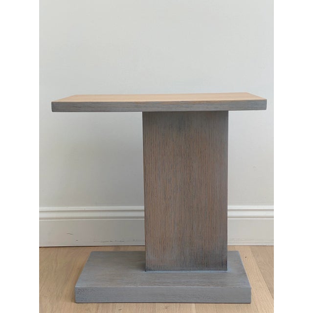 1980s Architectural Modern Side Table For Sale - Image 5 of 12