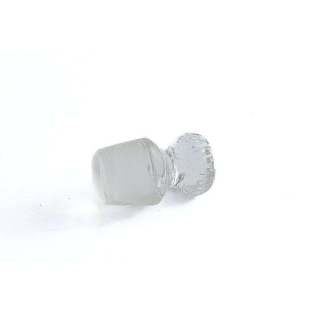 Edwardian Sterling Silver & Cut Glass Perfume Scent Bottle — Hallmarked, Engine-Turned Cap, C. 1900–1910 For Sale In New York - Image 6 of 6