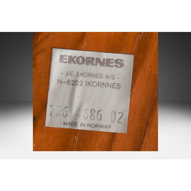 Ekornes 1970s Teak Black Leather Scandinavian Lounge Chair For Sale - Image 11 of 12