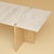 Contemporary Lounge Table in Roman Travertine and Oak by Lebanto For Sale - Image 3 of 4