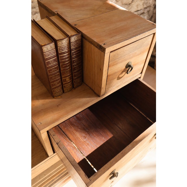 Antique Staircase Kaidan-Tansu Cabinet in Wood For Sale - Image 3 of 7