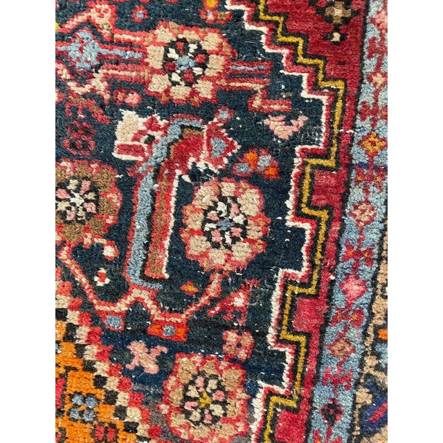 Antique Runner KISSING LIONS LEOPARDS with Duel Feline Subjects Rug 2.11 x 10.6 For Sale - Image 10 of 13