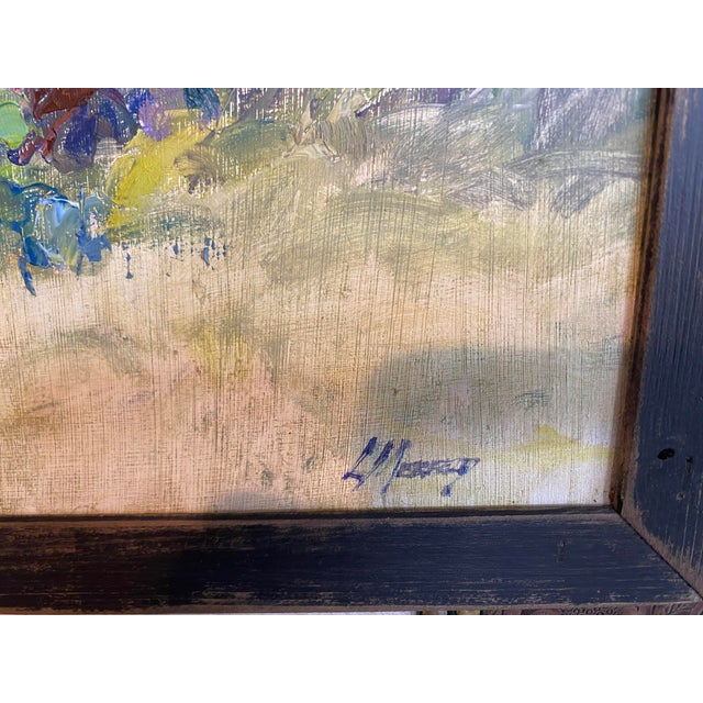 "Afternoon Shade"~ Lorie Batson, Original Oil Painting. A Sunlit Scene That Depicts Cows Resting Under Mesquite Trees in Texas. For Sale - Image 6 of 13