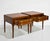 Mid Century French Directoire Mahogany Leather Side Tables by Heritage Henredon - A Pair For Sale In Chicago - Image 6 of 13