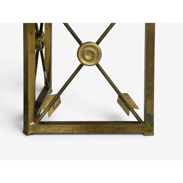 Hollywood Regency, Coffee Table, Capiz Shell, Brass, France, 1950s For Sale - Image 10 of 10