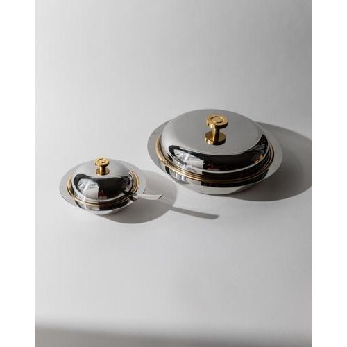 Vintage Stainless Steel Salad Bowls with Lids, 1980s, Set of 2 For Sale - Image 11 of 11