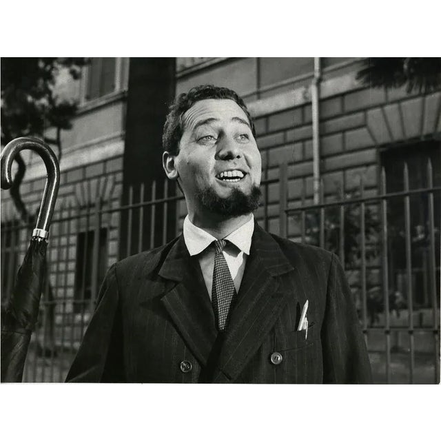 One Hundred Years of Alberto Sordi # 30 is a vintage photographic print on single-coated paper. Print from 1955 circa,...