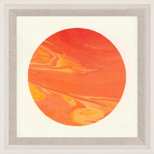 Blue Planetary Series, Small, Framed Artwork - Set Of 8 For Sale - Image 8 of 10