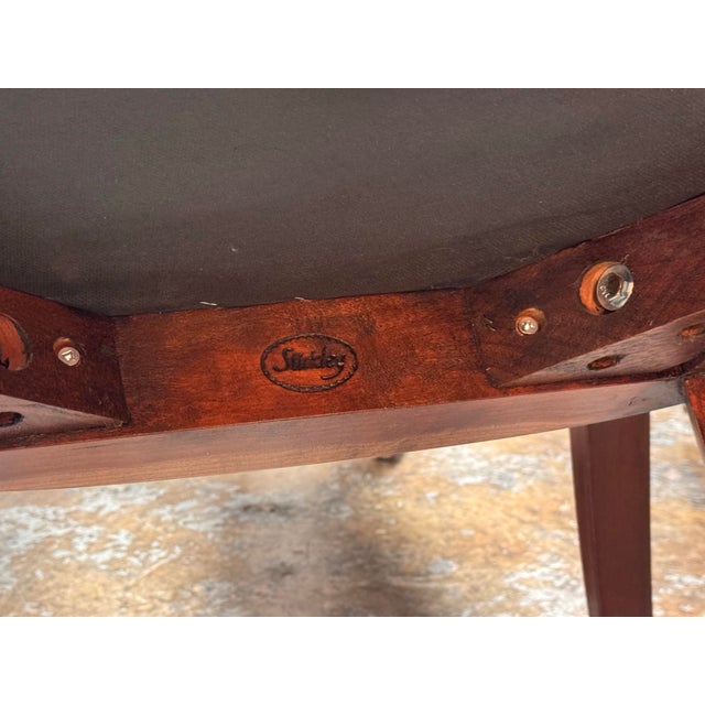 Stickley Bayonne Dining Extension Table + Eight Chairs, Set For Sale - Image 11 of 12