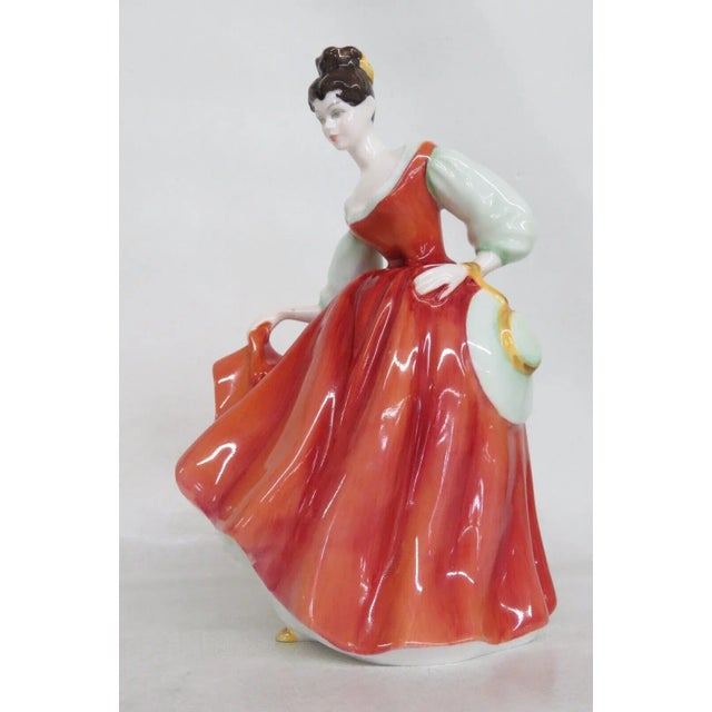 Royal Doulton Fair Lady Red Hn2832 Bone China Porcelain Figurine For Sale - Image 10 of 11