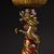 1960s Pair Vintage Gilt Brass Cloisonné Dragon Phoenix Candlesticks, Lotus Top Candle Holders For Sale - Image 5 of 10