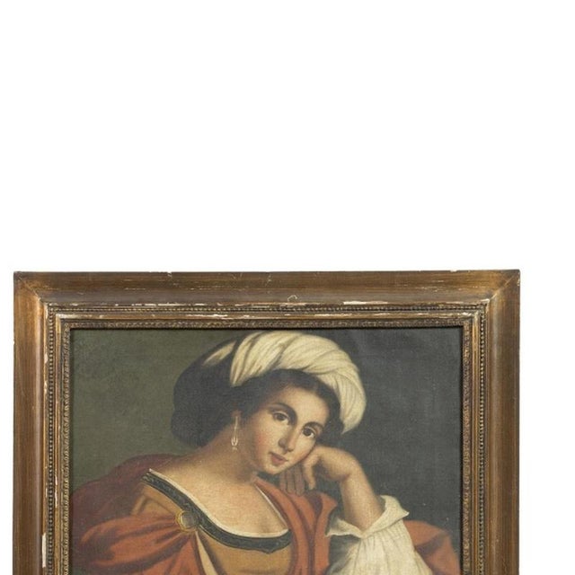 European School Artist, Portraits, 19th Century, Oil on Canvases, Set of 2 For Sale - Image 4 of 6