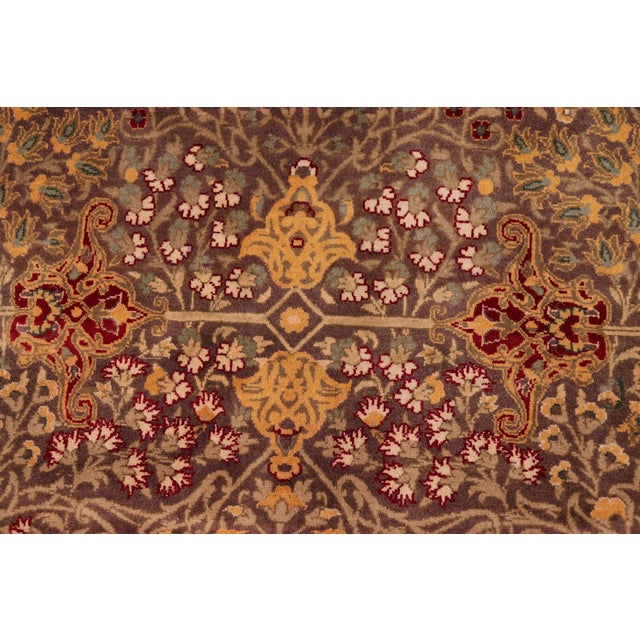 Beautiful 1990's Pak-Persian Brown/Ivory Wool Rug - 9'1'' X 12'0'' For Sale - Image 4 of 9
