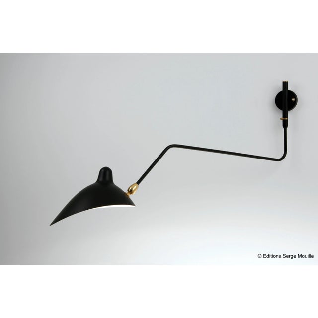 Metal Sconce 5 Rotating Straight Arms by Serge Mouille For Sale - Image 7 of 13