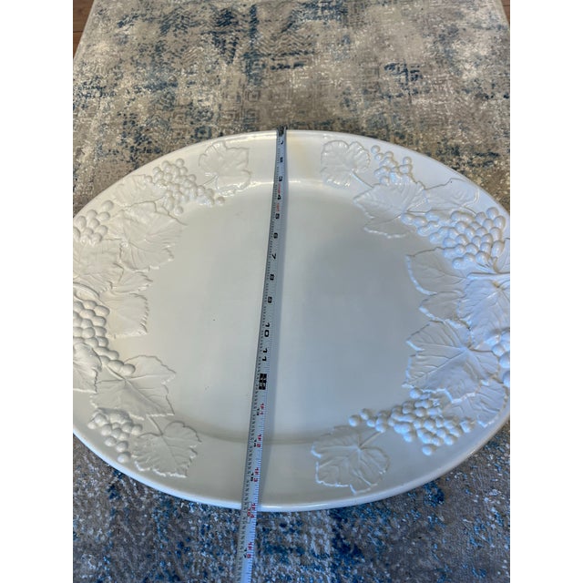 1990s Italian Large Serving White Tray Thanksgiving For Sale - Image 4 of 11
