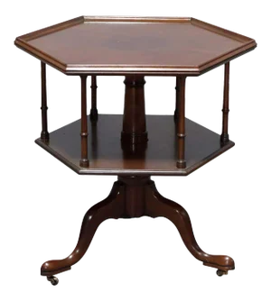 20th Century Kittinger Colonial Williamsburg Queen Anne Mahogany Revolving Server