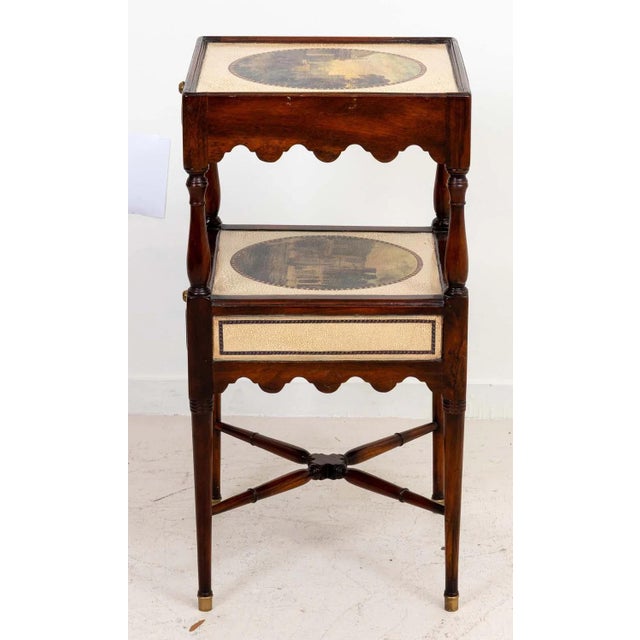 Wood Theodore Alexander Two Drawer Side Table For Sale - Image 7 of 11
