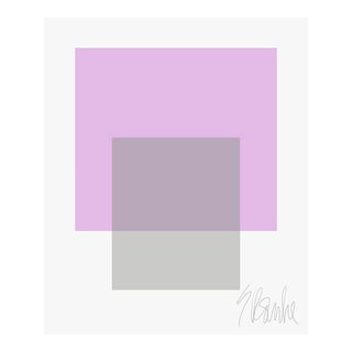 The Interaction of Lavender and Gray Fine Art Print 16" X 20" by Liz Roache For Sale