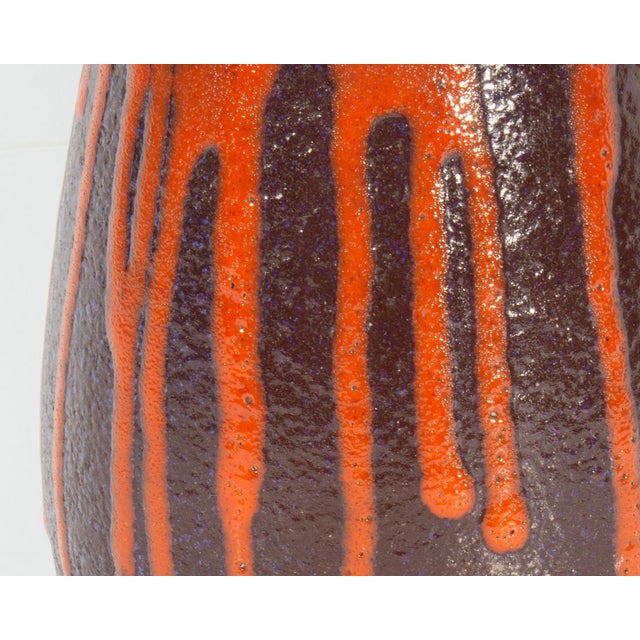 Brown Scheurich Keramik Europ Linie West German Ceramic Vase For Sale - Image 8 of 8