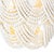 2020s Lorelei Wood Bead Flush Mount, White For Sale - Image 5 of 8