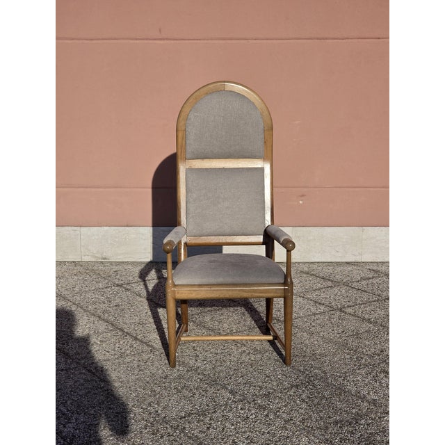 Italian High-Backed Study Chair, 1950s For Sale - Image 10 of 14