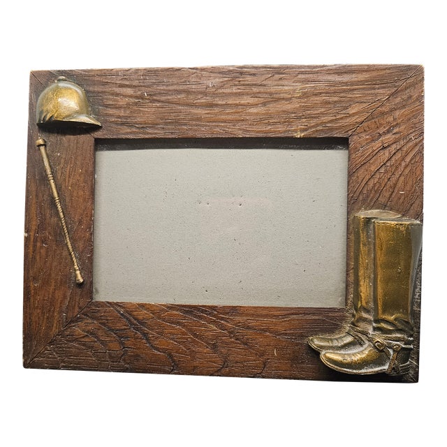Vintage Equestrian / Jockey / Horse Themed Dezine Picture Frame For Sale